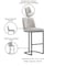 Manhattan Comfort Serena Barstool in Light Grey BS020-LG - alternate 2